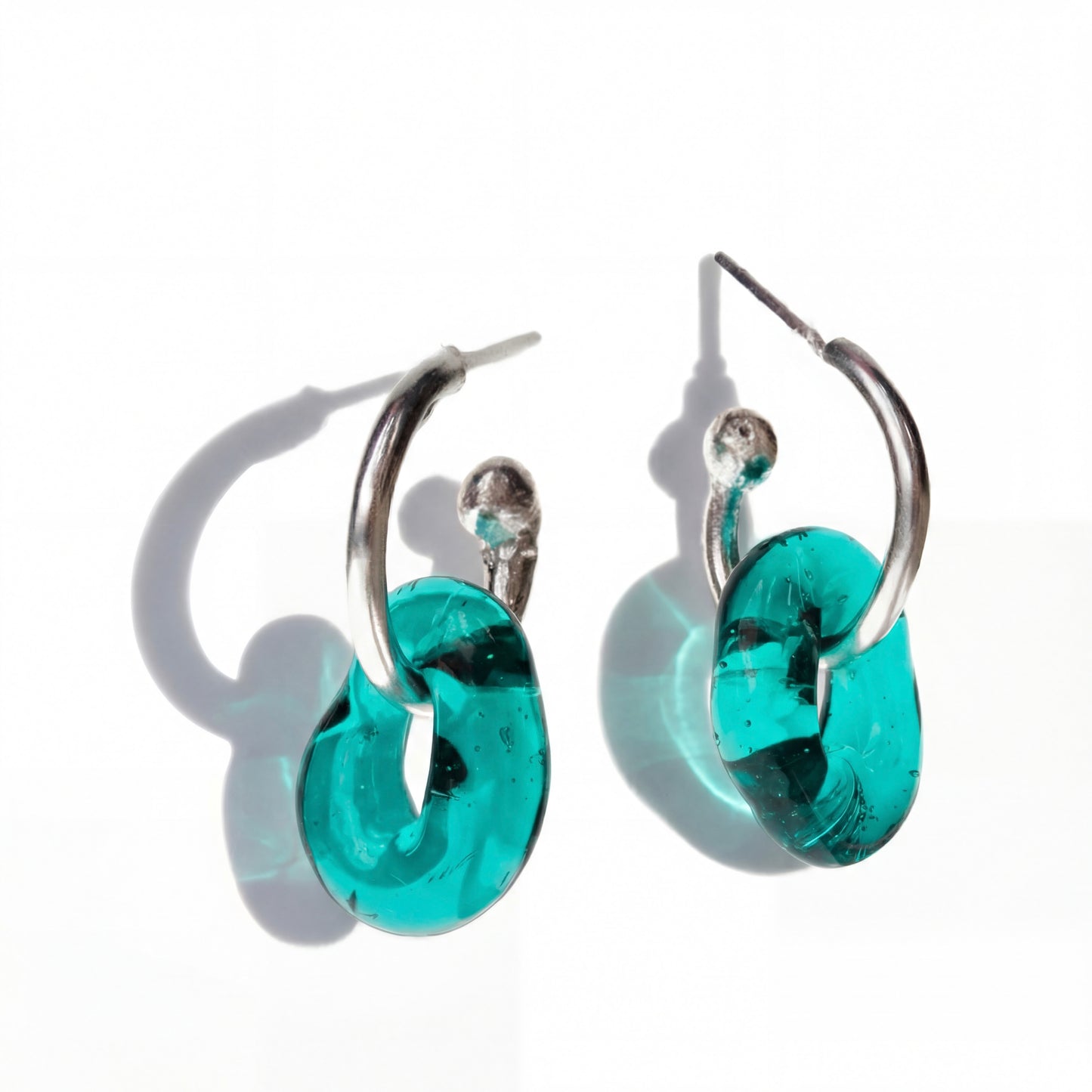 Candongas Plúmula Mini | Plata