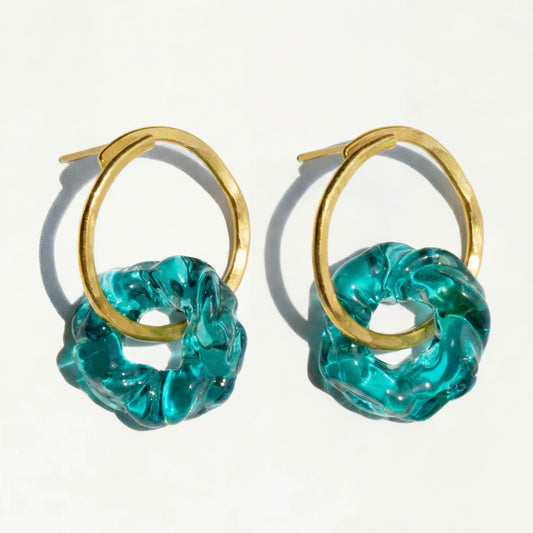 Aretes Cáscara | Dorado