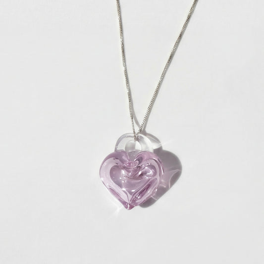 Collar Corazón Burbuja