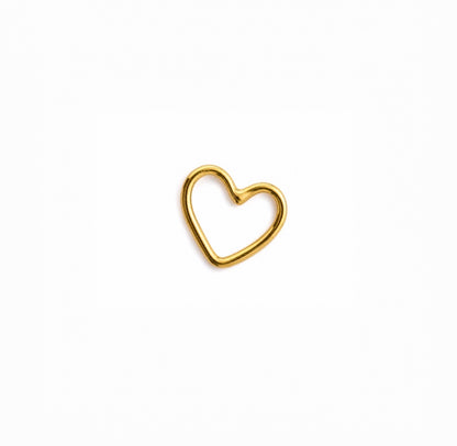 Collar corazón mini dorado | Latón baño en oro