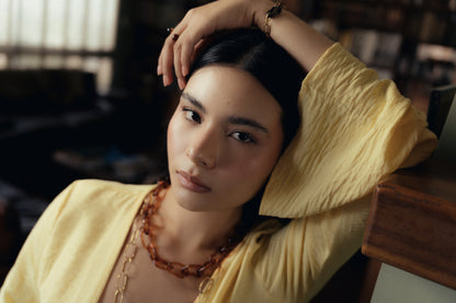 Collar Ondina ámbar