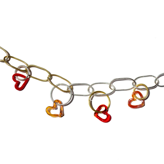 Collar Charms Corazones