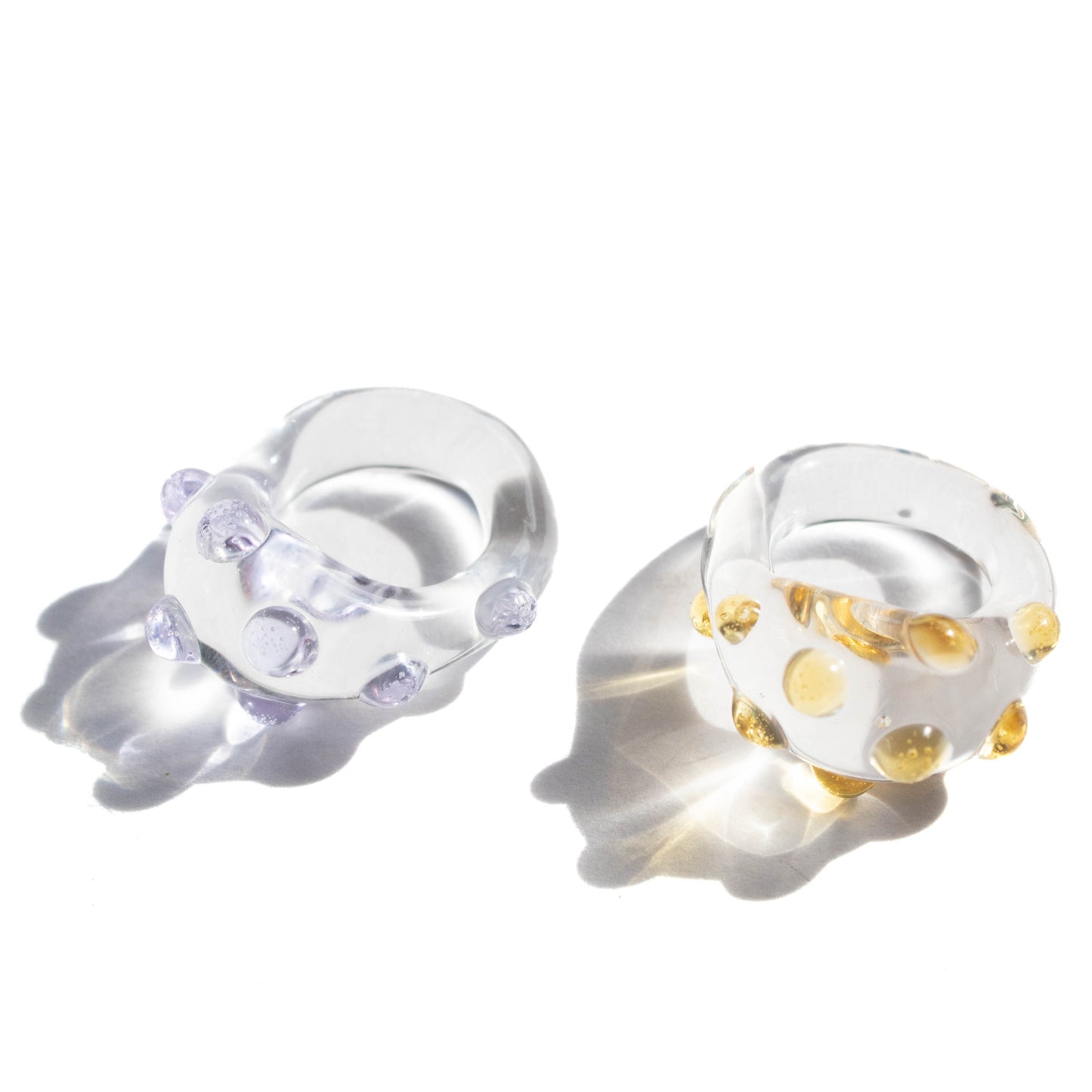 Anillo Puntos transparente