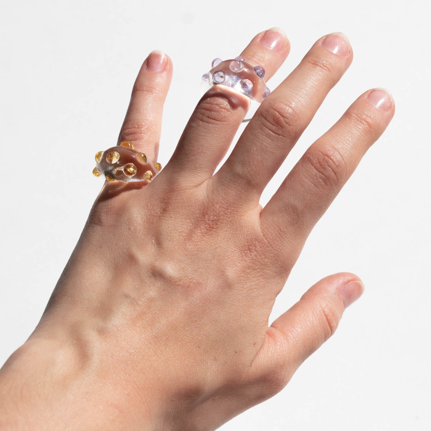 Anillo Puntos transparente