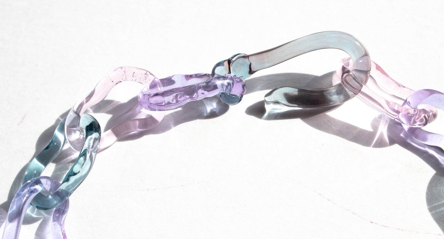 Collar Ondina rosado