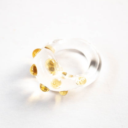 Anillo Puntos transparente