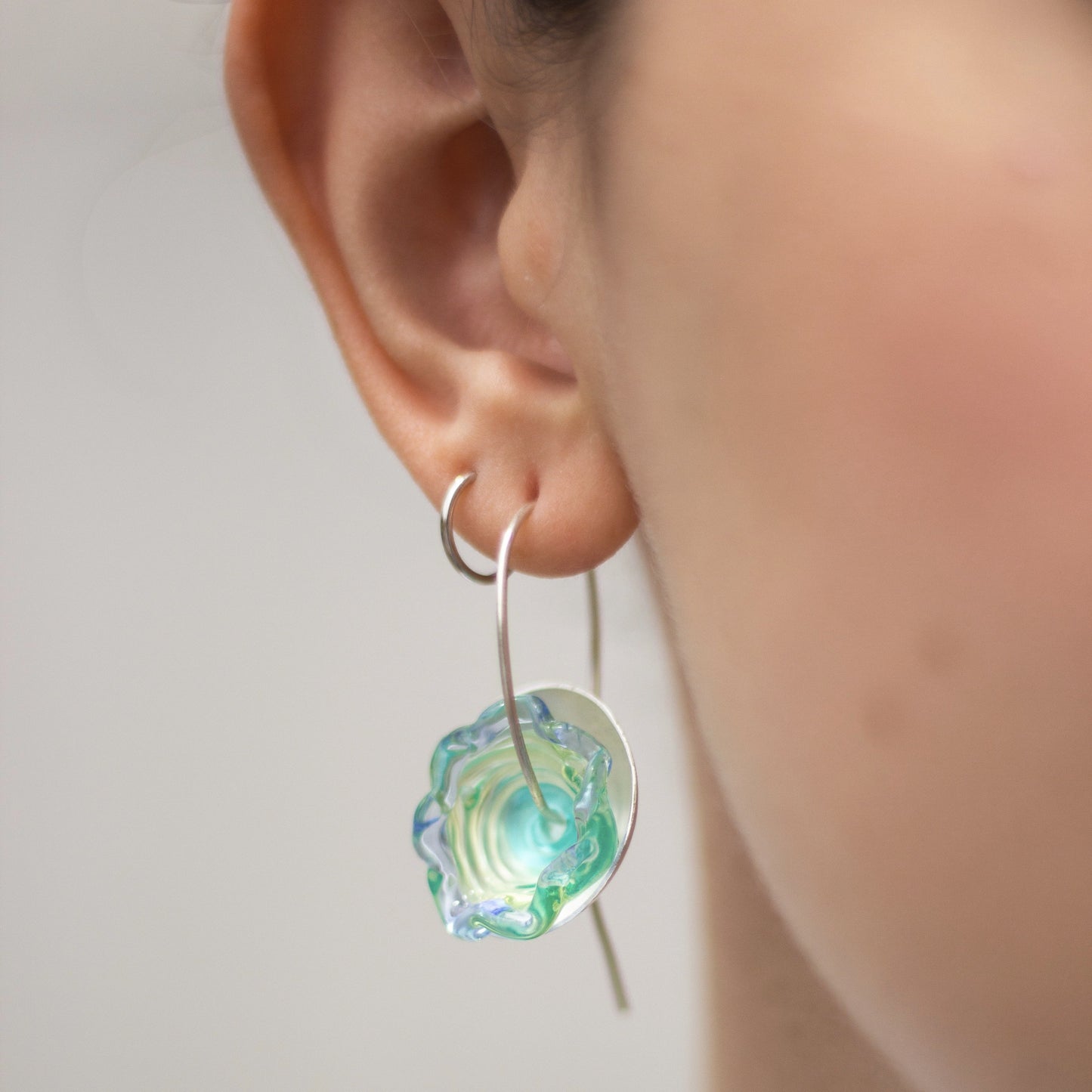 Aretes Flor de Agua