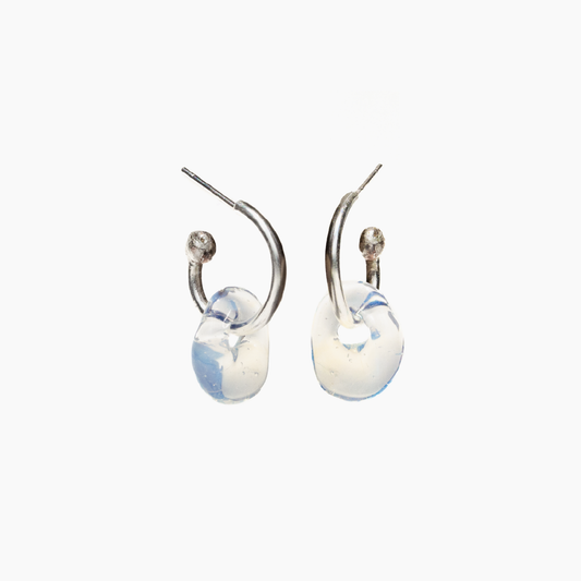 Candongas Plúmula Mini | Plata