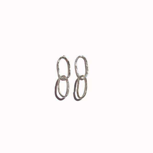 Aretes Eslabones | Plata